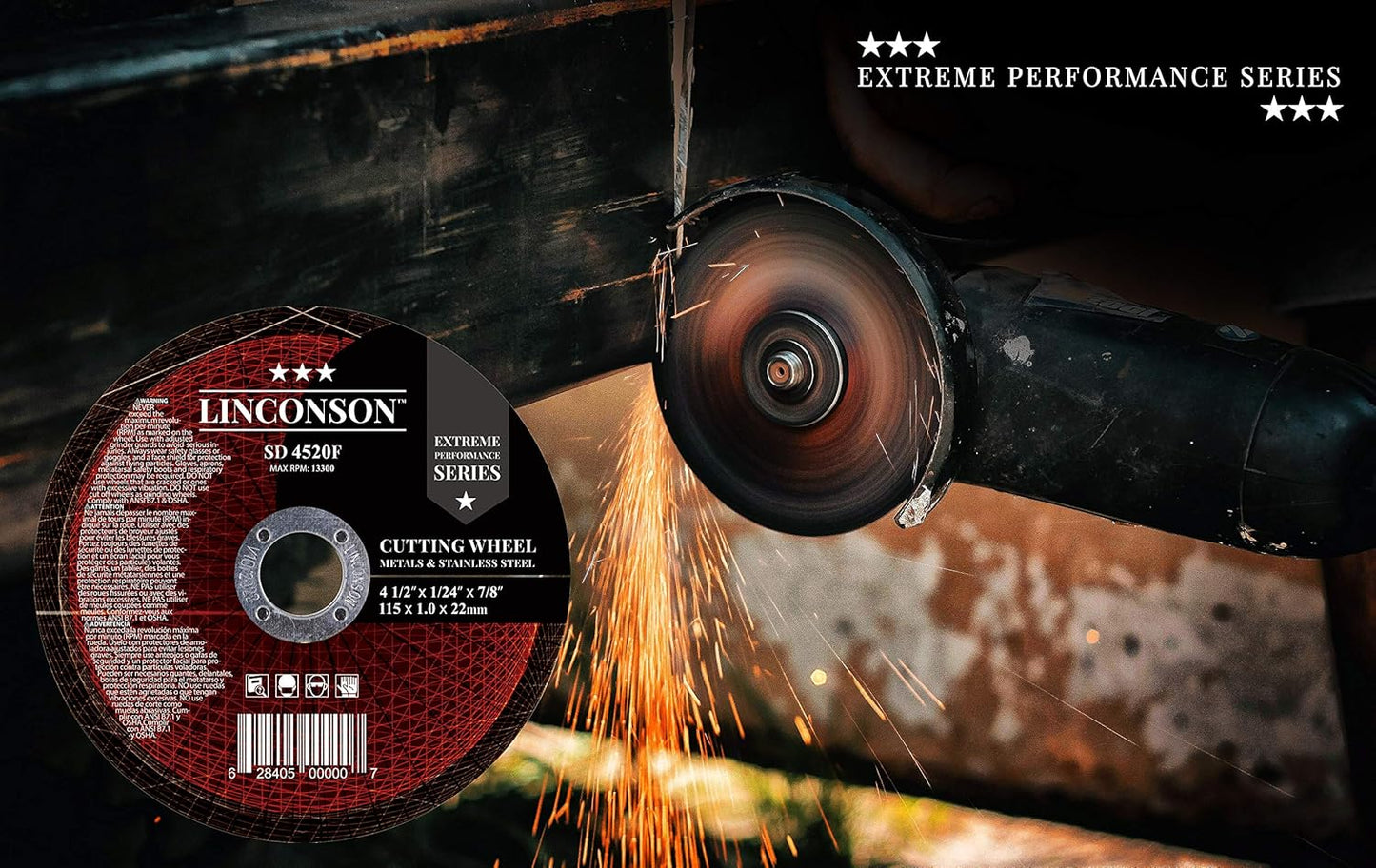 50 Pack 4.5 Inch Cut off Wheel for Metal & Stainless Steel Used on Angle Grinder 4.5”X1/24”X7/8" Flat Disc (SD 4520F)