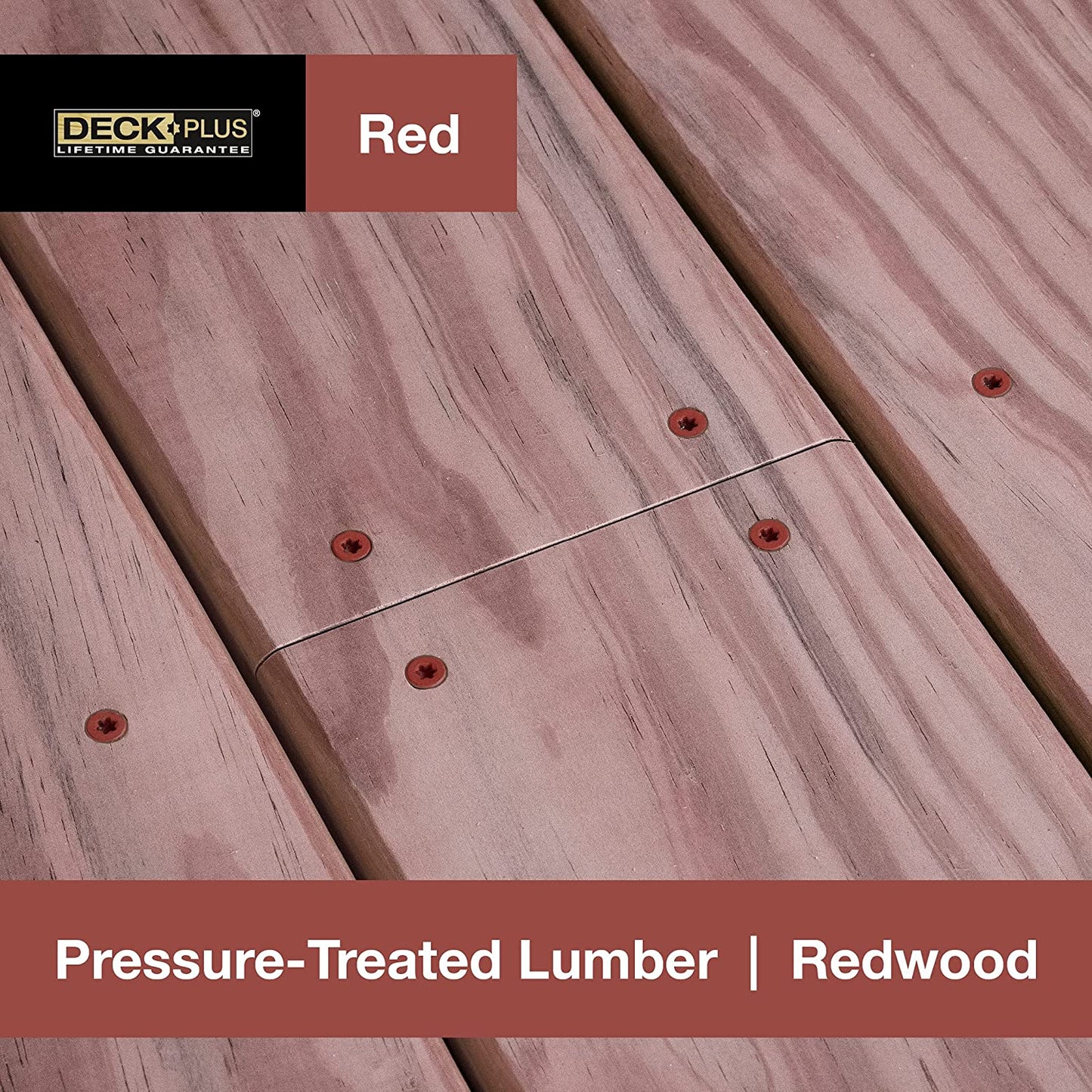 48424 Wood Screws #8 X 1-1/4", Red, 1Lb Box