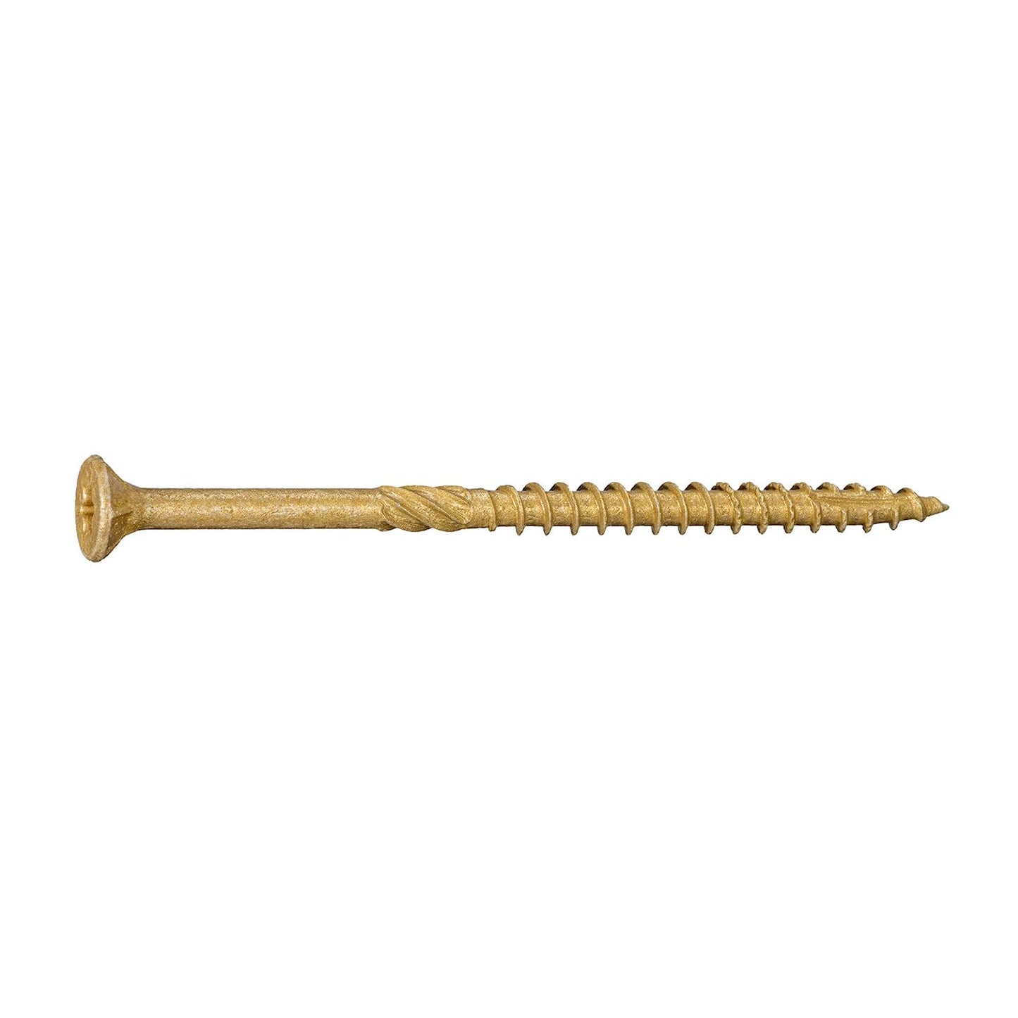 #10 X 3-1/2" Tan XL1500 Coated Exterior Star Drive Multi-Purpose Deck Screws 25 LB, Approx. 1358 Pieces
