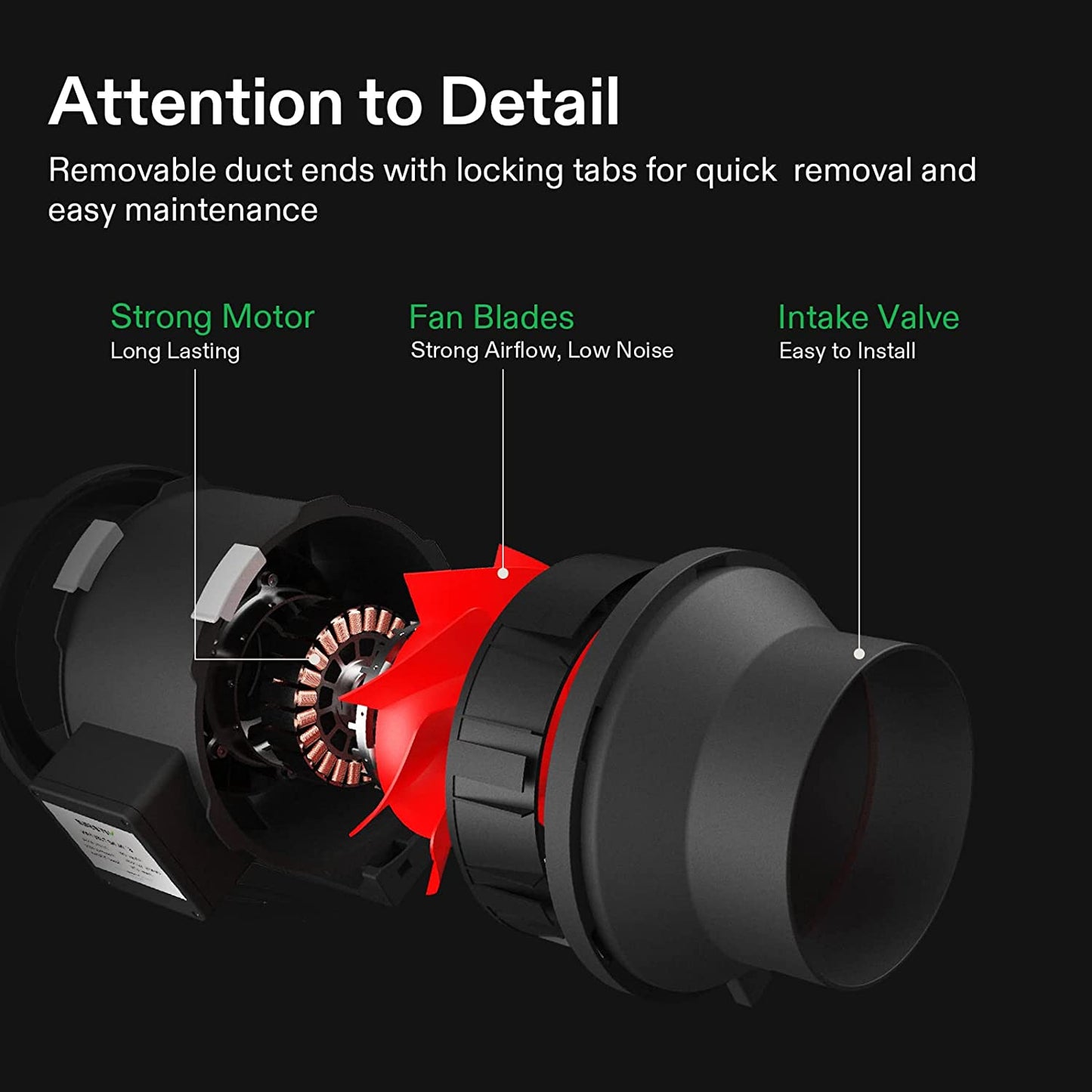 6 Inch 390 CFM Inline Fan with Speed Controller, 6 Inch Carbon Filter and 8 Feet of Ducting, Temperature Humidity Monitor for Grow Tent Ventilation