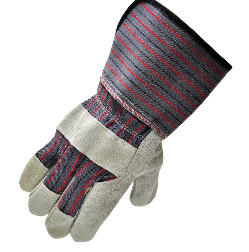 G & F 5025L-5 Extra Long Cuff Suede Leather Work Gloves, Sold by Each- 5 Pairs