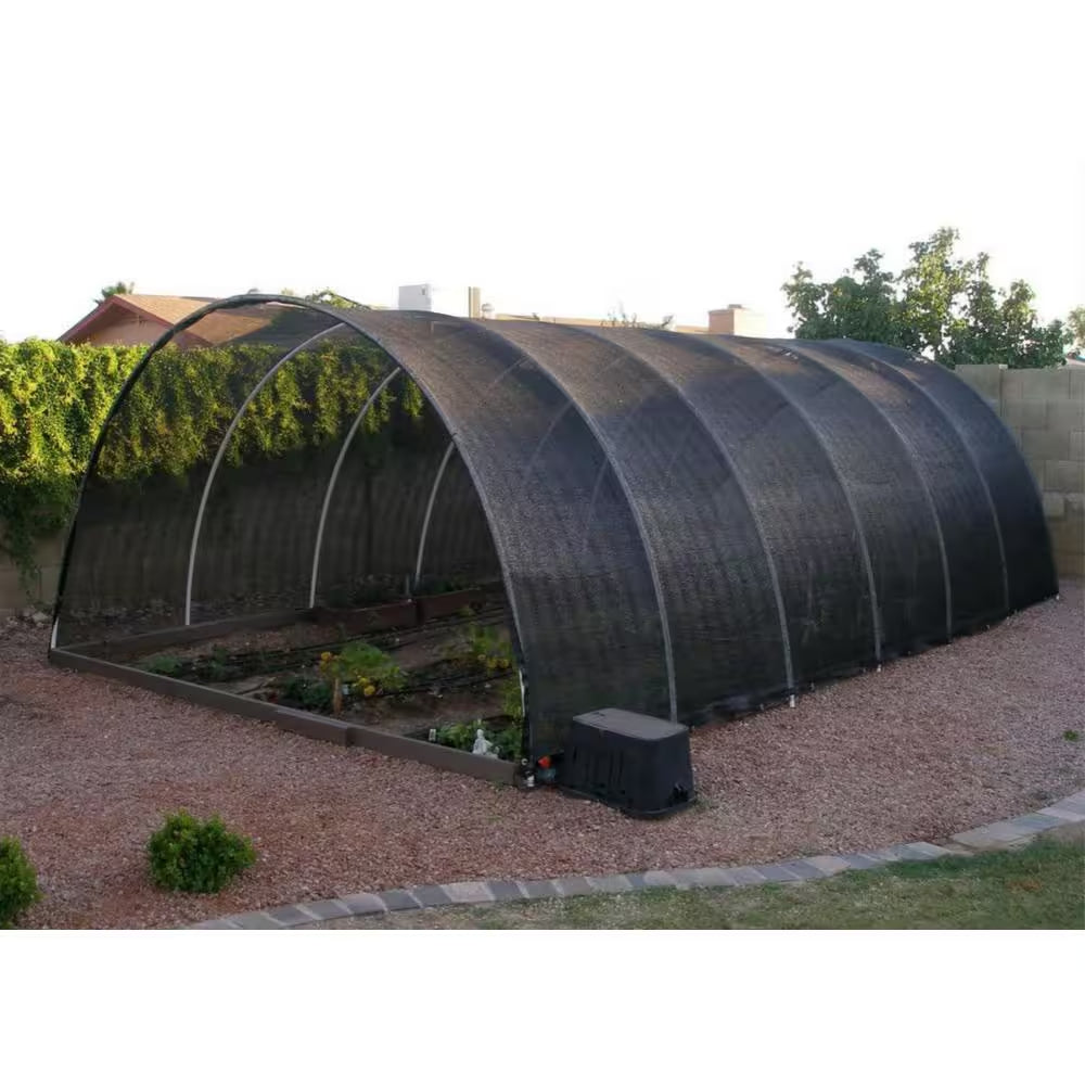 11 Ft. X 17 Ft. 60% Greenhouse Shade Cloth Cover with Grommets, Black