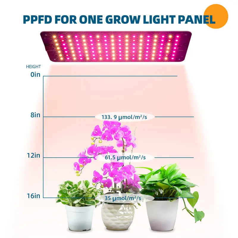 Barrina 1FT Ultra-Thin LED Grow Light,10W,Full Spectrum with 3 Spectrum Modes and Timer,Dc10