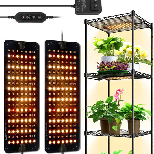 Barrina 1FT Ultra-Thin LED Grow Light,10W,Full Spectrum with 3 Spectrum Modes and Timer,Dc10