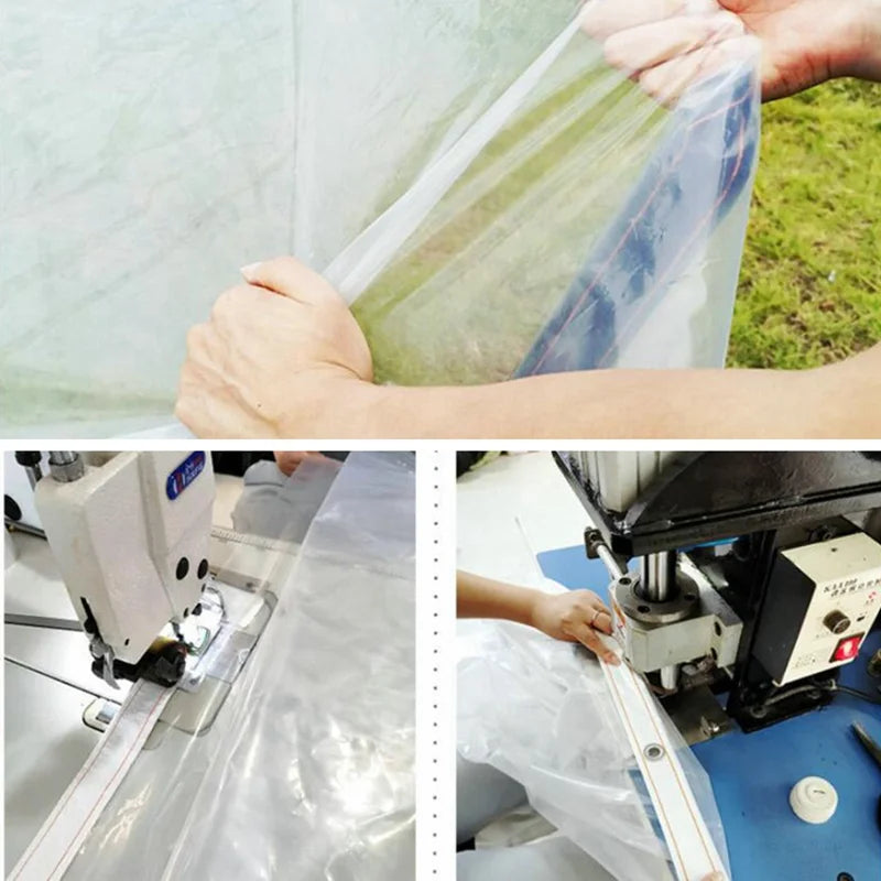 0.1Mm Plastic PE Film Rainproof Tarp Garden Succulent Plants Cover Shelter Keep Warm Transparent Film Tarpaulin Rain Cover