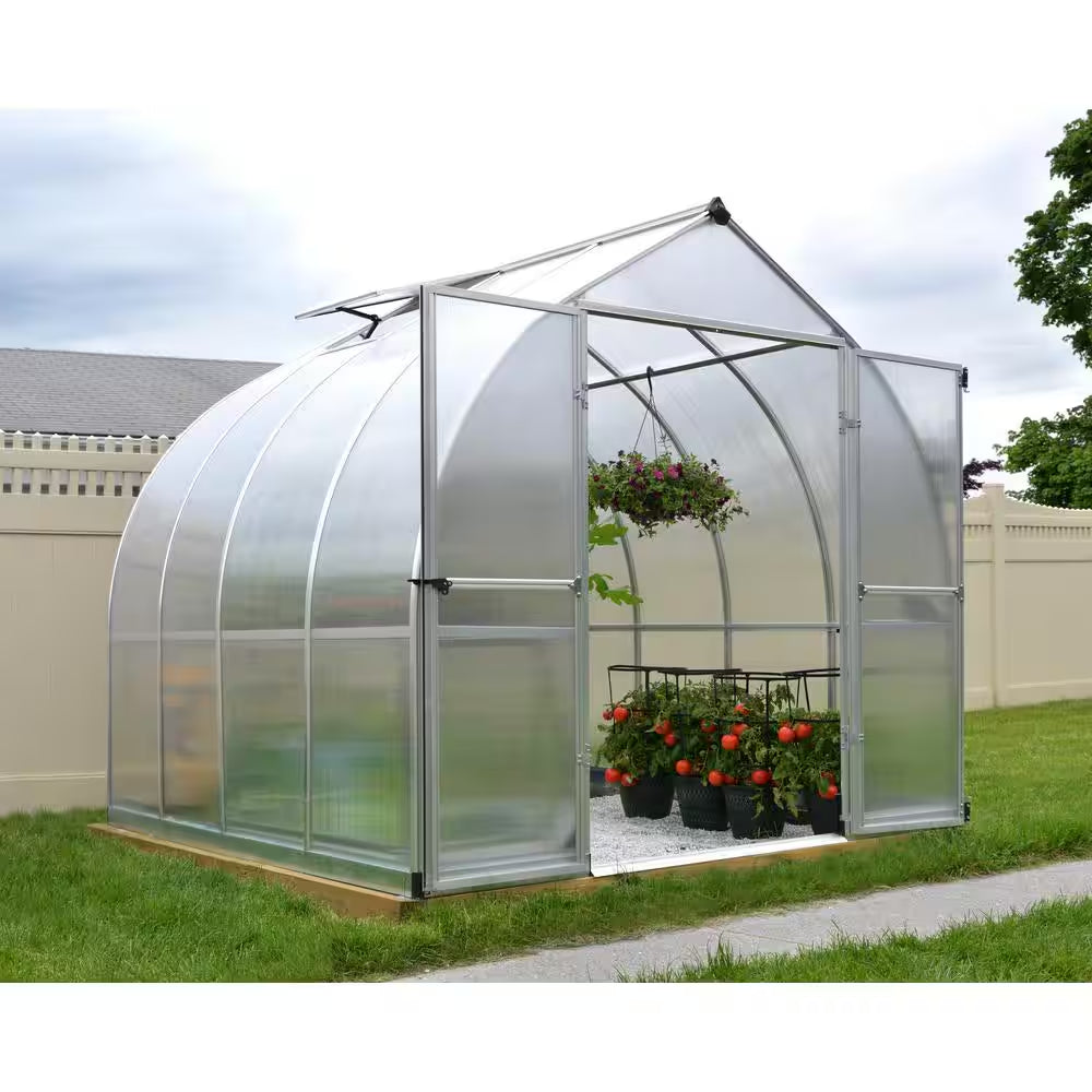 Bella 8 Ft. X 8 Ft. Silver/Diffused DIY Greenhouse Kit