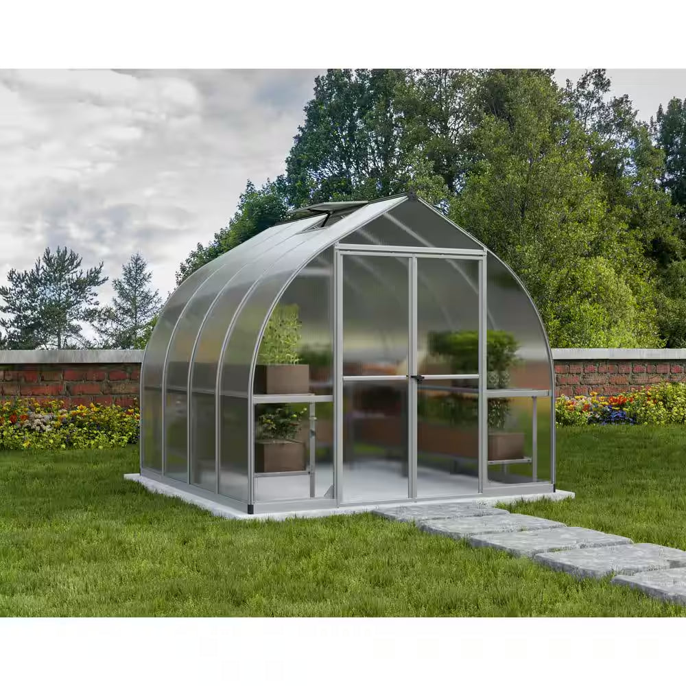 Bella 8 Ft. X 8 Ft. Silver/Diffused DIY Greenhouse Kit