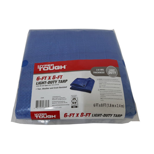 Weather Resistant Light Duty 6 X 8' Polyethylene Tarp