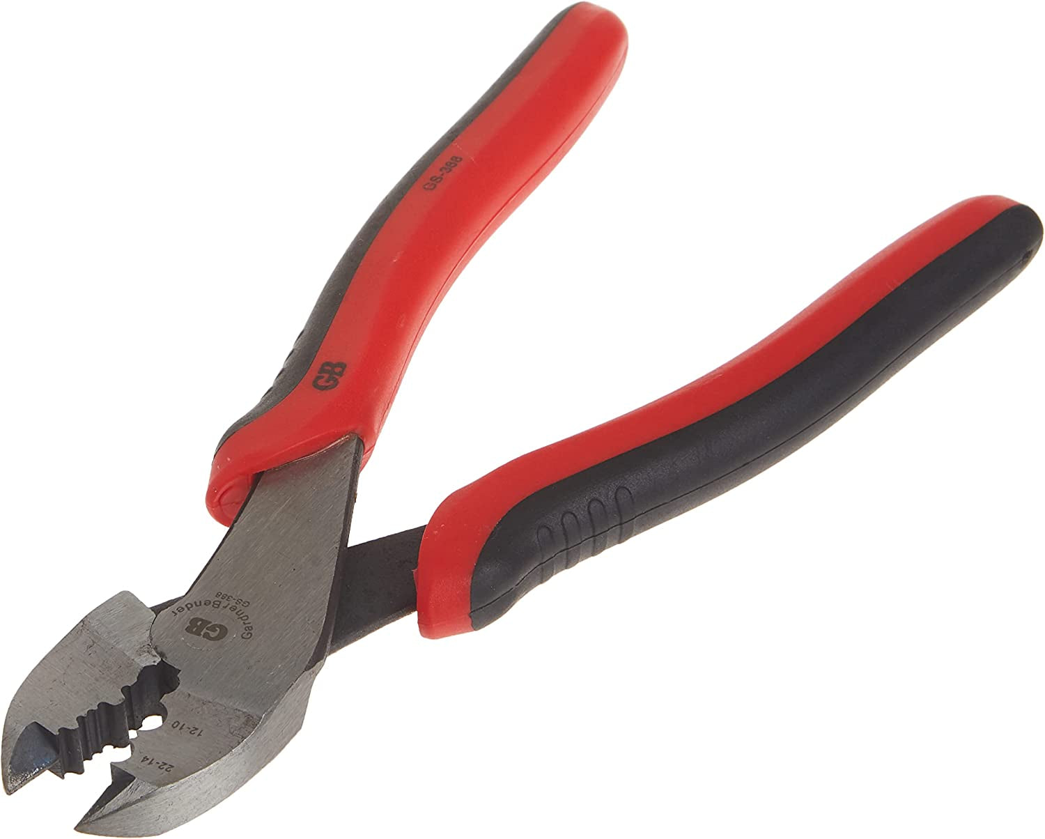 GS-388 Electrical Pliers, Crimper & Cutter, Comfort Grip, Aluminum & Copper Wire, Hand Tool, 8 In. , Red