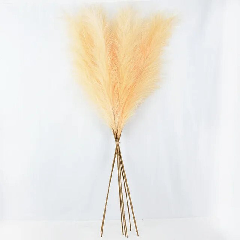 100-120Cm Big Silk Pampas Grass Flowers Pantas Artificiales Para Decoracion Simulation Plants for Home Decor Wedding Decoration