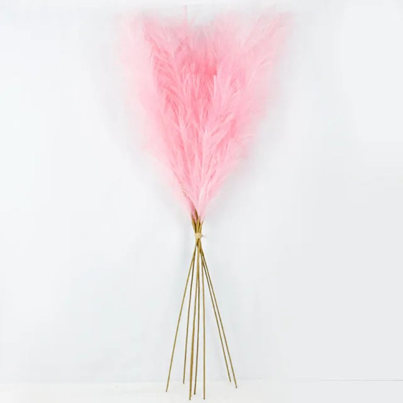 100-120Cm Big Silk Pampas Grass Flowers Pantas Artificiales Para Decoracion Simulation Plants for Home Decor Wedding Decoration