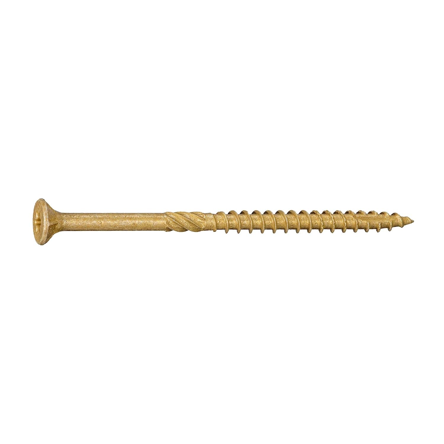 #10 X 3-1/2"  Tan XL1500 Coated Exterior Star Drive Multi-Purpose Deck Screws 25 LB, Approx. 1358 Pieces