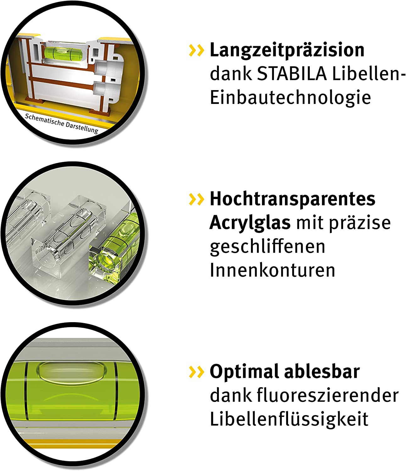 Type 70 Spirit Level, 120 Cm, Lightweight Aluminium Profile, 1 Horizontal Level, 1 Vertical Level, Made in Germany