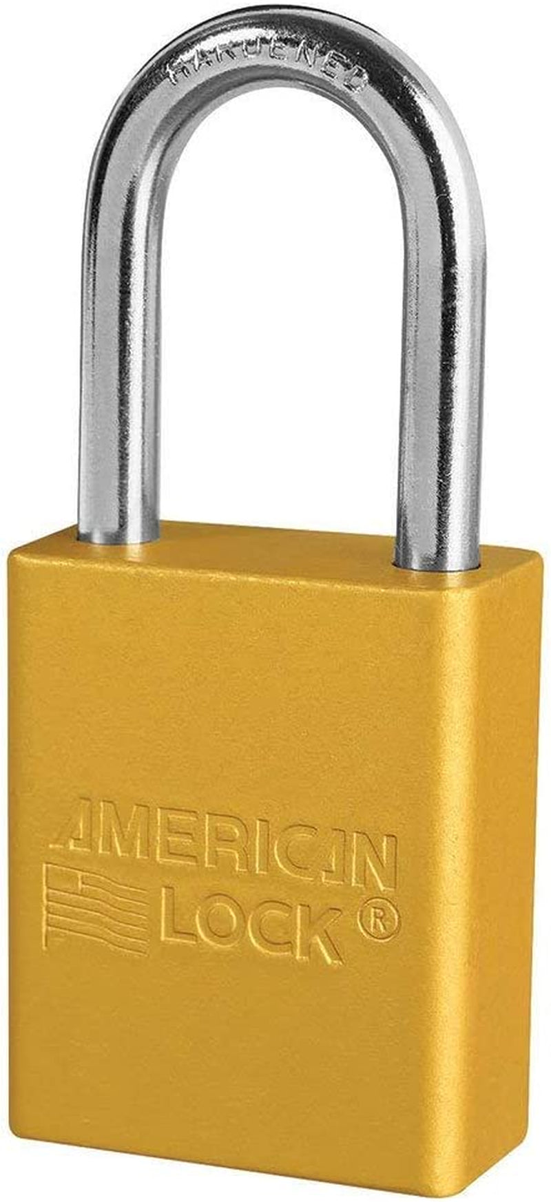 -A1106Ylw Lockout Padlock, KD, Yellow, 1/4 In. Dia.