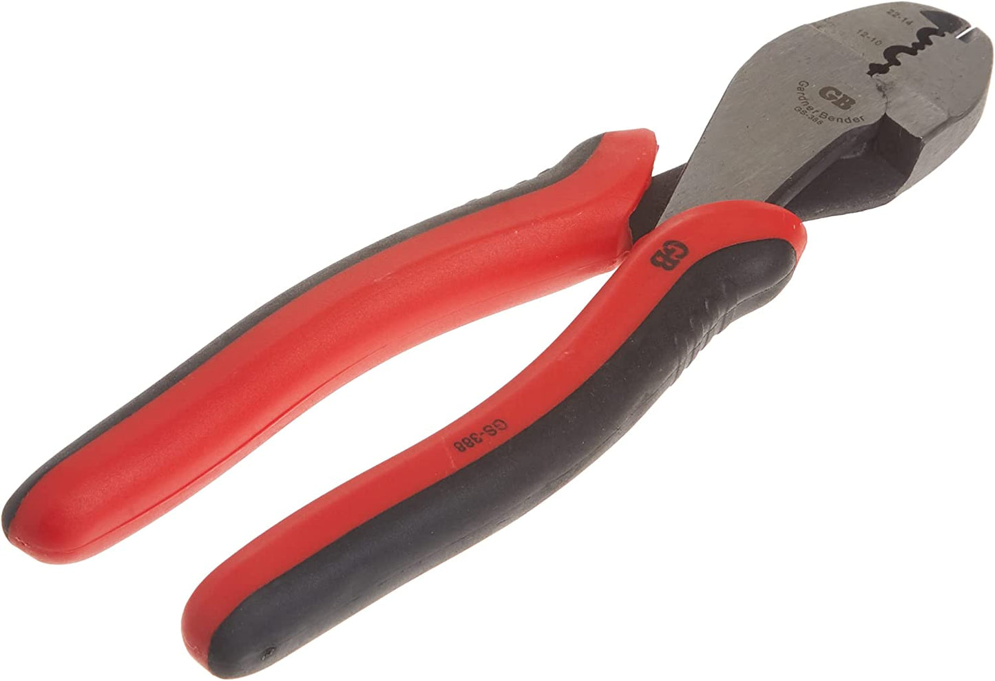 GS-388 Electrical Pliers, Crimper & Cutter, Comfort Grip, Aluminum & Copper Wire, Hand Tool, 8 In. , Red