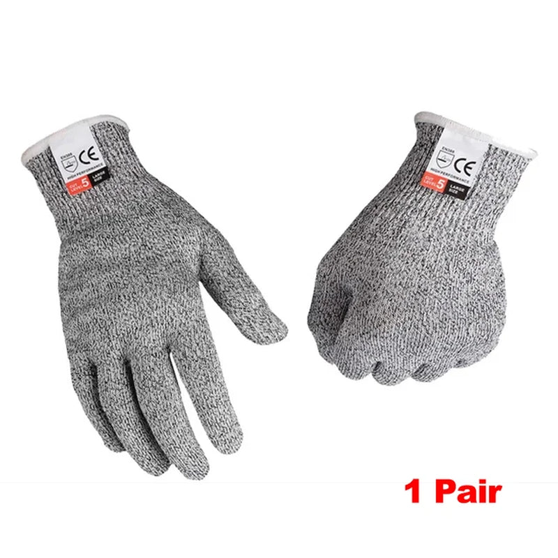 HPPE Level 5 Safety anti Cut Gloves High-Strength Industry Kitchen Gardening Anti-Scratch Anti-Cut Glass Cutting Multi-Purpose