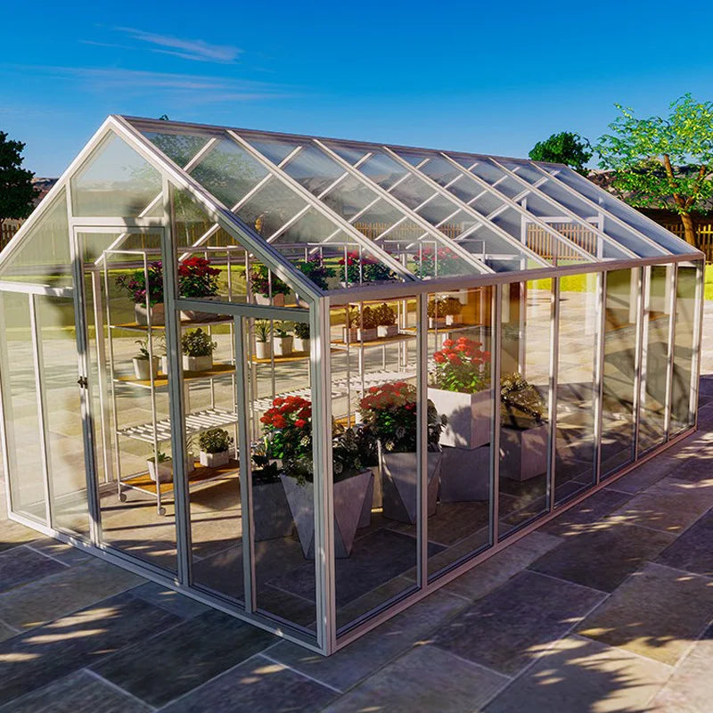 Large Garden Greenhouse GG1 142.5"X74.8"X76.8" 473.6 Ft³